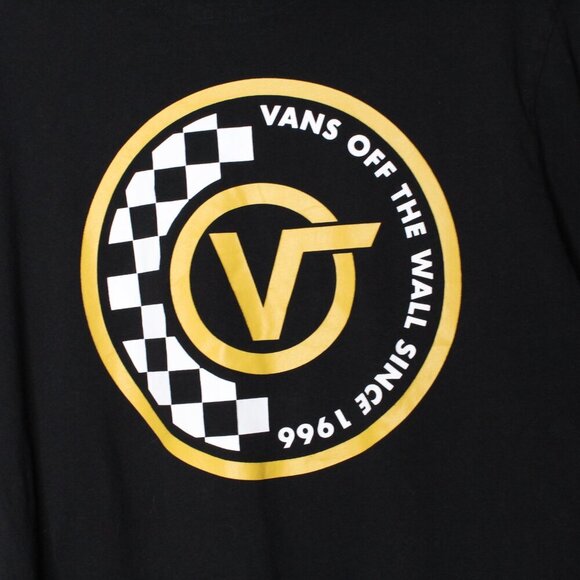 Vans Black Long Sleeve Hoodie Shirt - Picture 1 of 9